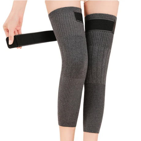 Single Pair Unisex Cashmere Wool Knee Brace Pads Winter Warm (Free size)
