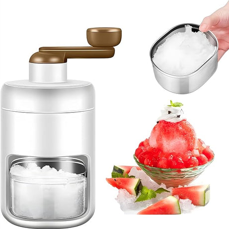 Portable Ice Crusher and Ice Shaver, Manual Ice Shaver Manual Fruit Smoothie